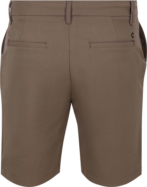 No Excess Chino Short 4-Way Stretch Sedoc Kaki Product / Achterkant