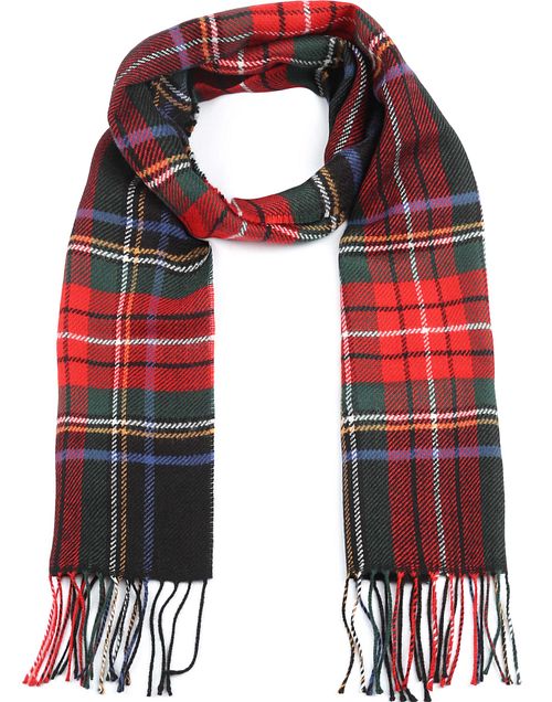 Suitable Mens Scarf Checkered Green Red Product