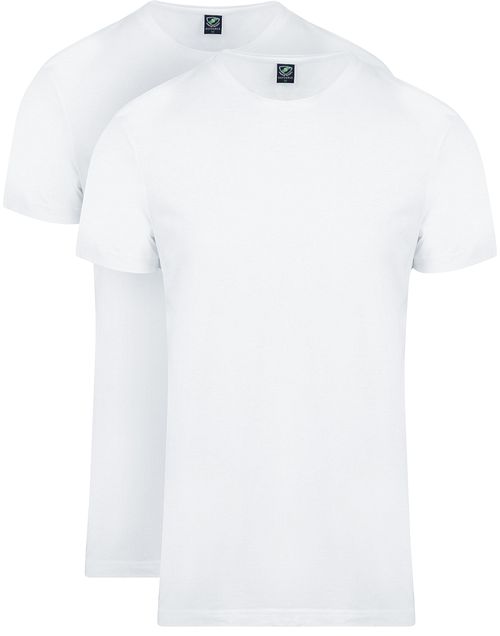Suitable Obambo T-Shirt Crew Neck White 2-Pack Product