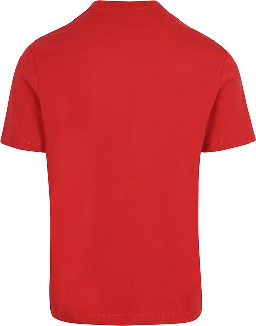 T-shirt Napapijri z logo w kolorze czerwonym Product / Achterkant