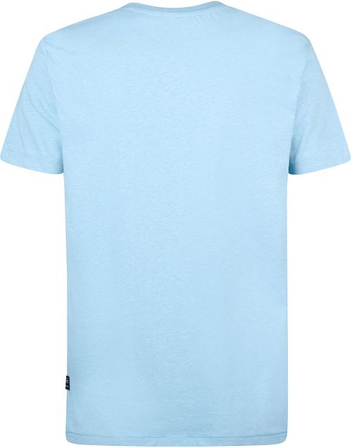T-Shirt Petrol Viewcrest Melange Bleu Clair Product / Achterkant
