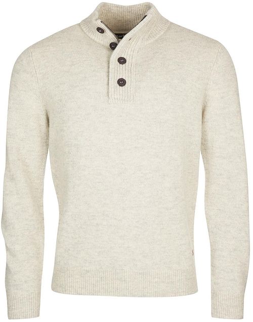 Barbour Maglione a collo alto in lana merino beige chiaro Product