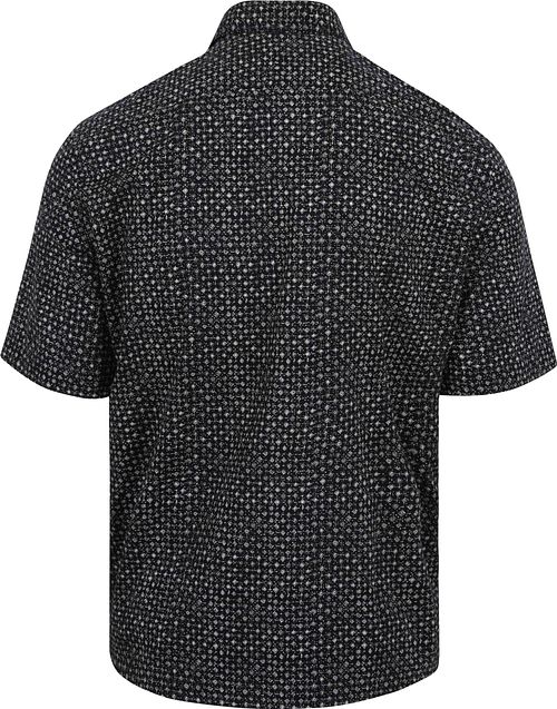 Marc O'Polo Hemd Short Sleeves Druck Navy Product / Achterkant