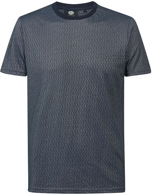 Petrol T-Shirt Zigzag granatowy Product