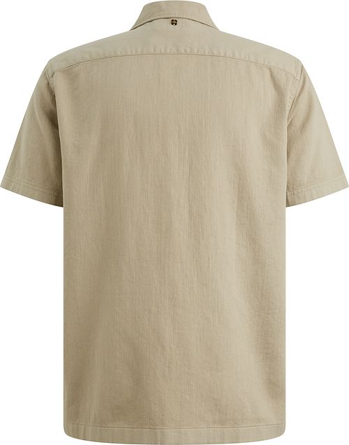 PME Legend Short Sleeve Hemd Slub Twill Spray Green Product / Achterkant