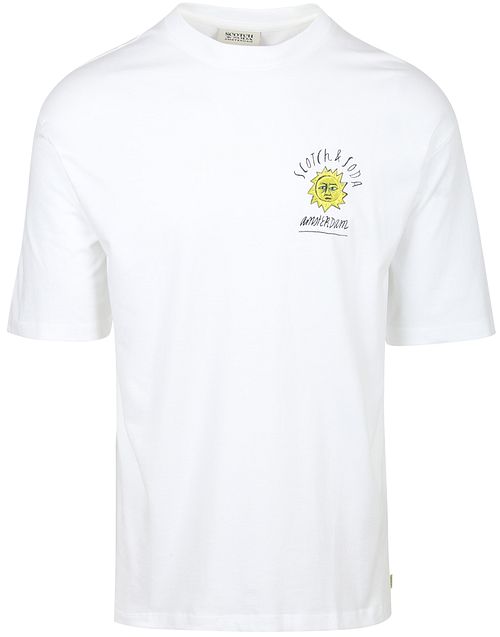 Scotch & Soda T-shirt Imprimé Dos Blanc Product