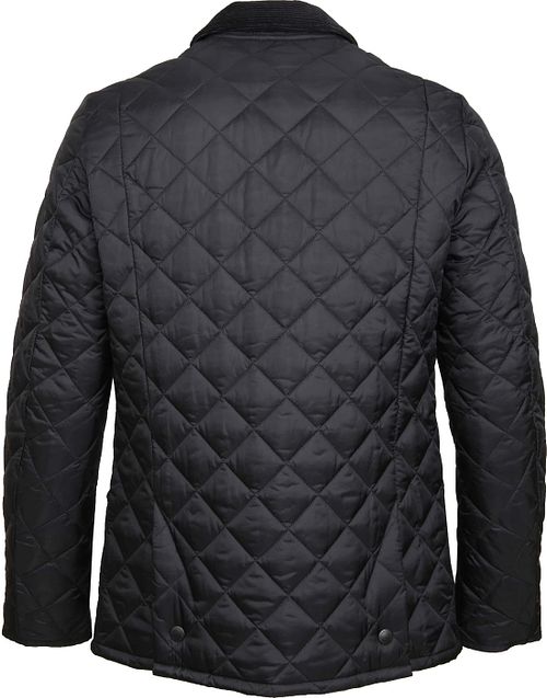 Barbour Heritage Liddesdale pikowana kurtka czarna Product / Achterkant