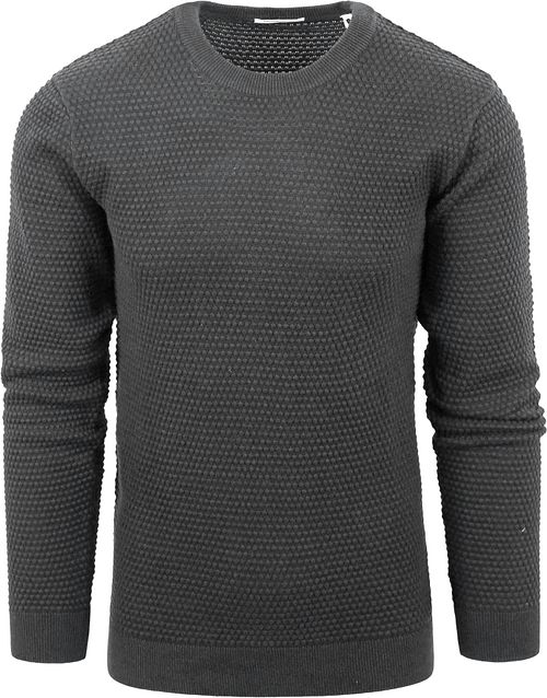ConnaissancesCotton Apparel Sweater Vagn Anthracite Product