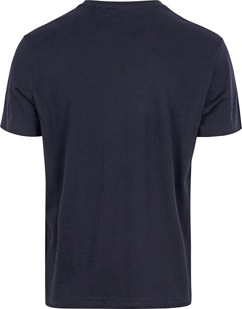 Gant T-shirt Schild Logo Marineblå Product / Achterkant