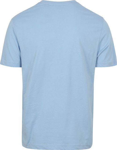 Gant T-shirt Shield Logo Lichtblauw Product / Achterkant