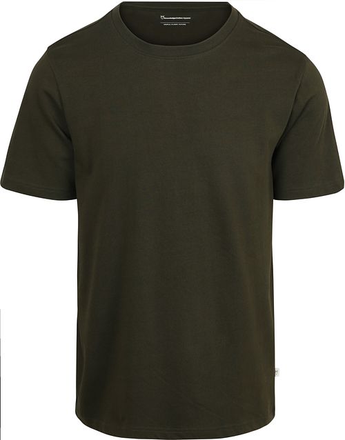 KnowledgeCotton Apparel T-skjorte Olive Product