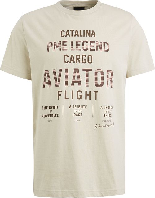 PME Legend Jersey Logo T-Shirt Ecru Product