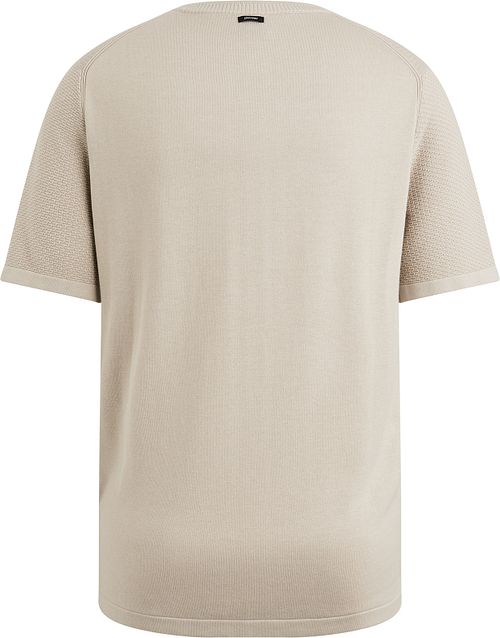 Vanguard T-shirt Struktur Beige Product / Achterkant