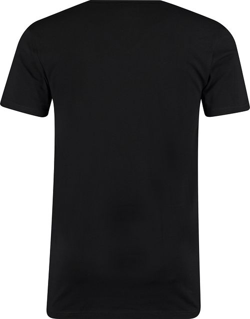 Garage pack de 2 Basic T-Shirts Bio cuello de pico negro Product / Achterkant