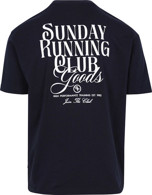 Supply & Co T-Shirt Stampa Sul Retro Navy Product / Achterkant