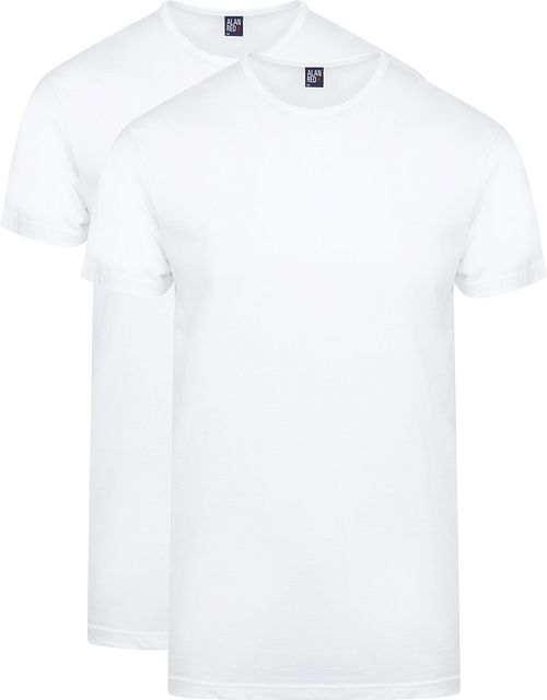 Alan Red Derby T-Shirts extra largos blancos (pack de 2) Product