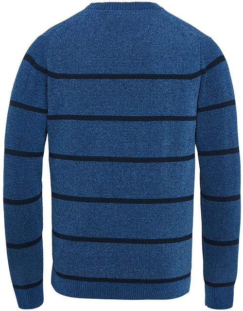 Cast Iron Sweater Striped Dark Blue Product / Achterkant