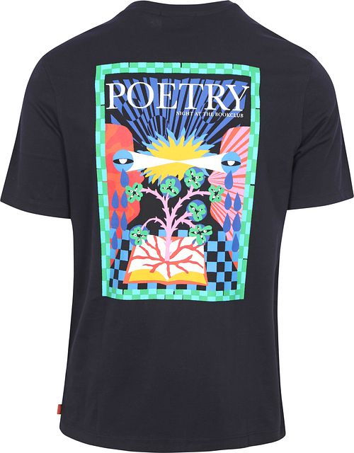 T-Shirt Scotch & Soda con gráfico negro Product / Achterkant