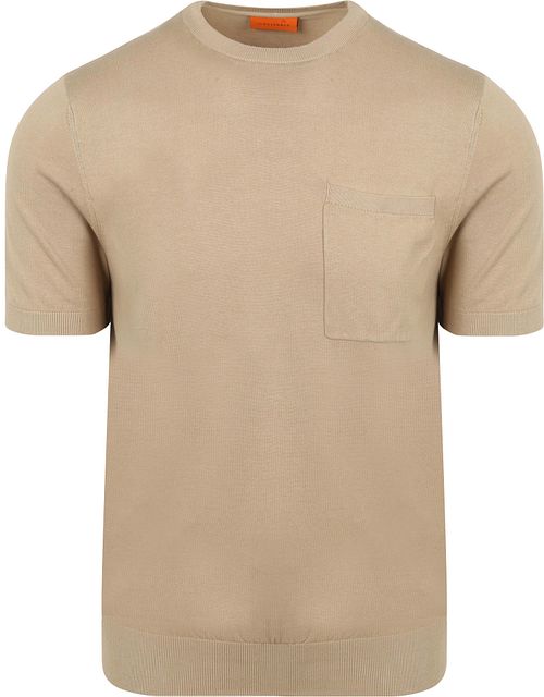 Suitable Knitted T-shirt Pocket Compact Taupe Product