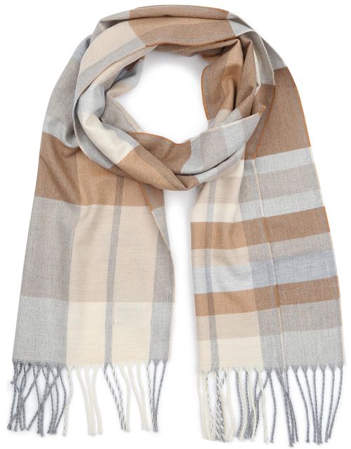Szalik Suitable Softfeel w beżową kratę Product