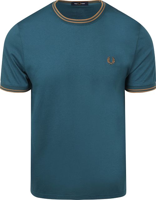 Fred Perry Twin Tipped T Shirt Petrol Product