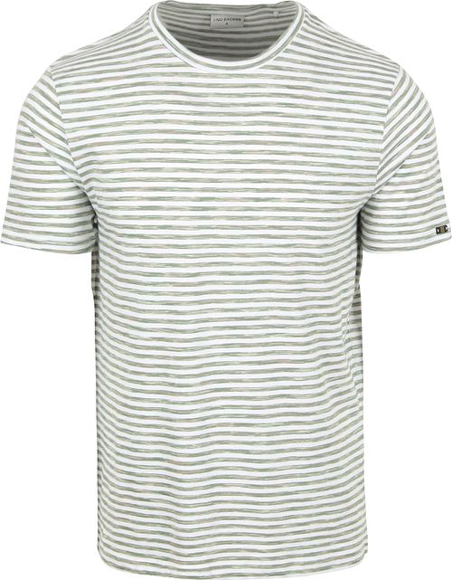 No Excess T-Shirt w paski zielony Product