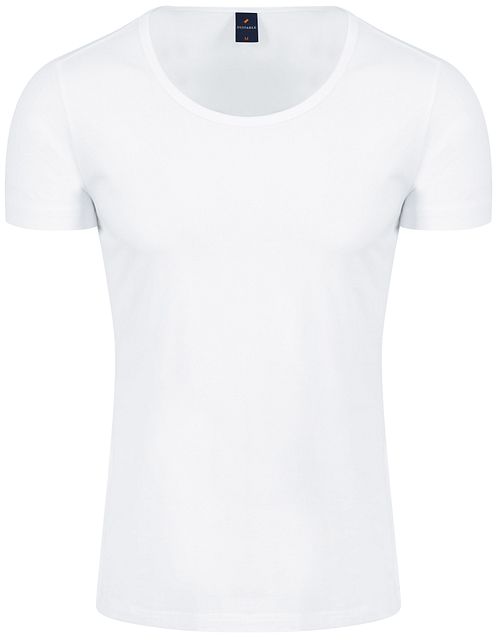 Suitable Otaru T-Shirt z szerokim okrągłym dekoltem, biały, 6-pack Product
