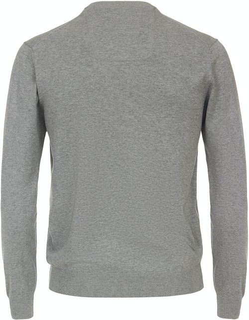 Sweter CASAMODA z dekoltem V w kolorze szarym Product / Achterkant