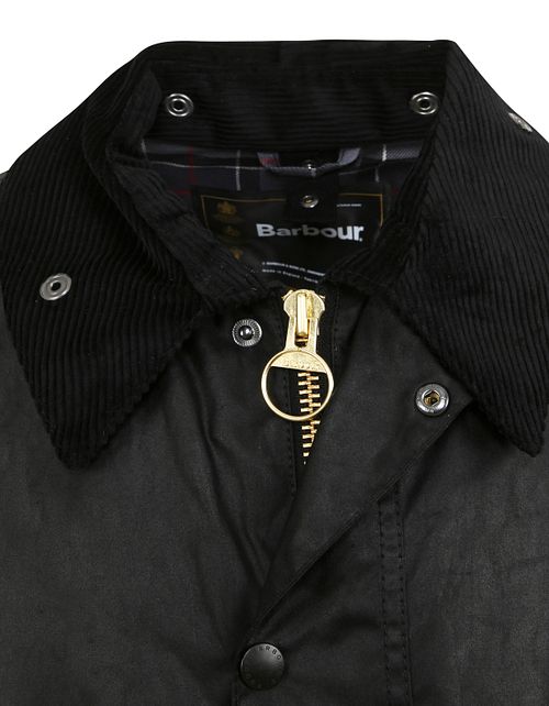 Barbour Bedale Wax Jacket Black Product / Detail