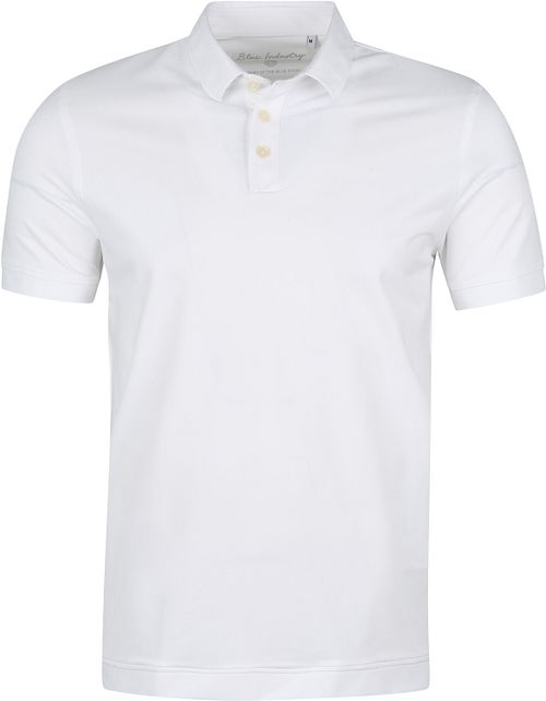 Blue Industry Polo Shirt Jersey White Product