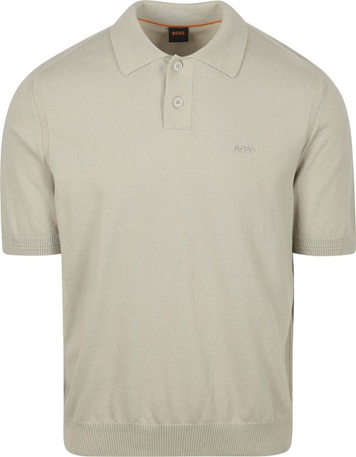 BOSS Polo Asac w odcieniu greige Product