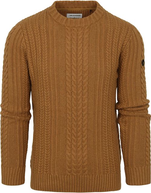 No Excess-Pullover Mix Wool Gestrickt Braun Product