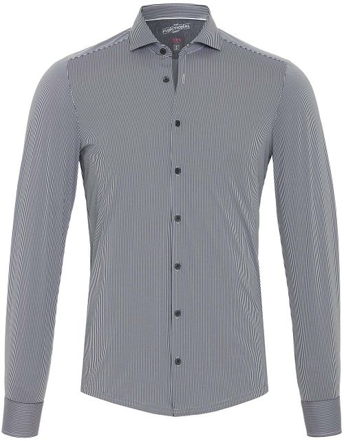 Pure Funktionell Skjorta Randig Svart Product