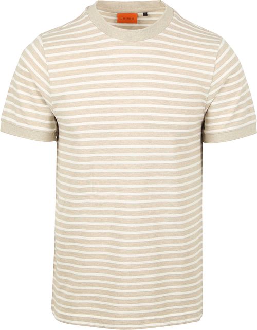 Suitable T-tröja Isaac Stripe Piquè Pebble Product