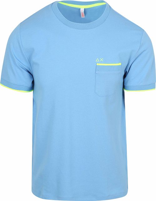 Sun68 Piquè T-skjorte Fluo Stripe Lyseblå Product
