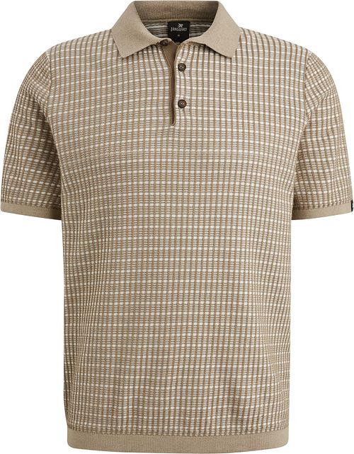 Vanguard Polo Maille Carreaux Beige Product
