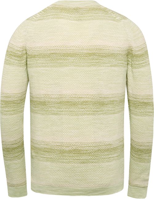 Cast Iron Pullover Streifen Grün Product / Achterkant