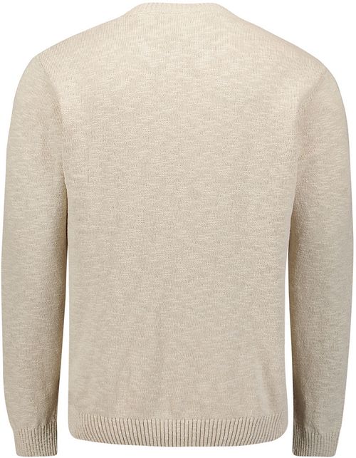 No Excess Trui Slub Beige Product / Achterkant