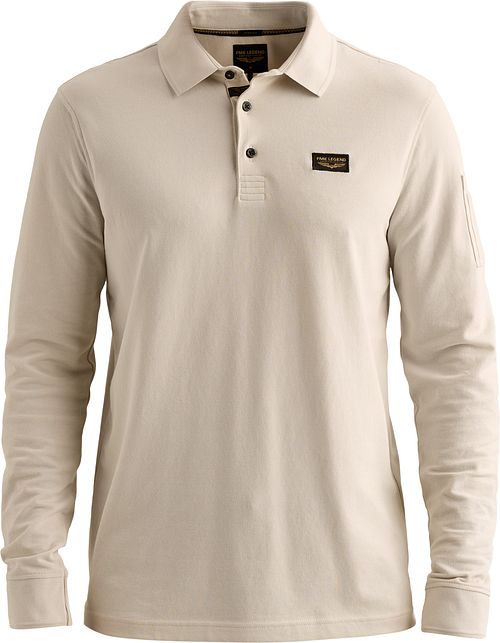 PME Legend American Classic Longsleeve Poloshirt Bone White