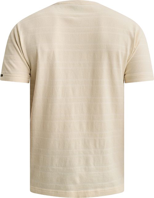 PME Legend Knitted Waffle T-Shirt Bone White