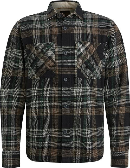 PME Legend Overshirt w kratę czarno-szary Product