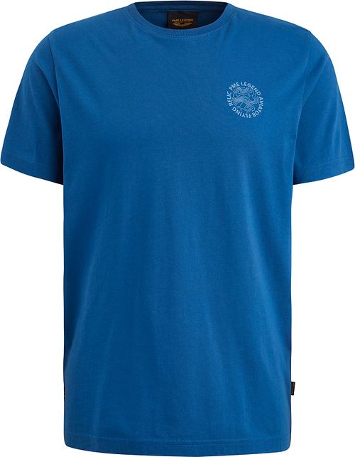 PME Legend Single Jersey T-shirt Tryk Blå Product