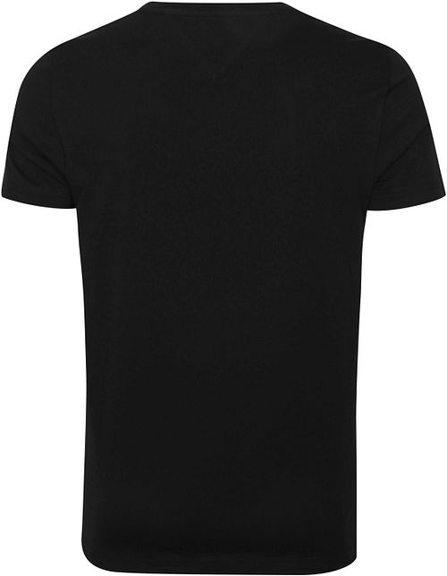 Tommy Hilfiger T-Shirt z logo czarny Product / Achterkant