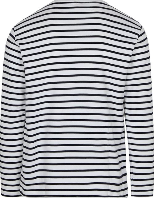 Armor-Lux Genser Striper Hvit Mørkeblå Product / Achterkant