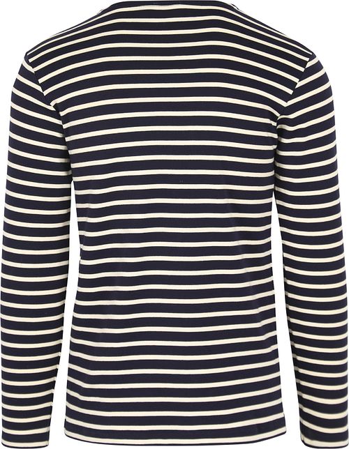 Armor-Lux Pullover Streifen Dunkelblau Product / Achterkant