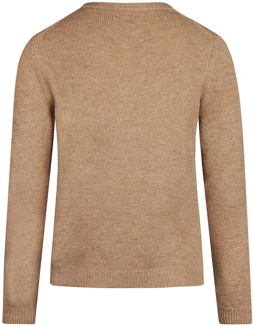Steppin' Out Women Pullover V-Neck Lambswool Camel Product / Achterkant
