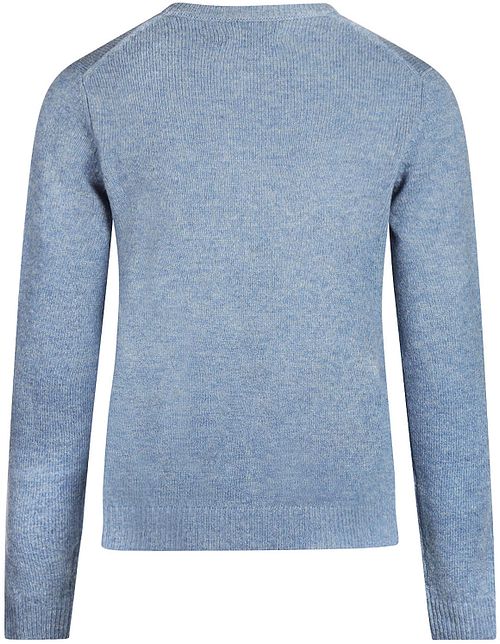 Steppin' Out Women Pullover V-Neck Lambswool Light Blue Product / Achterkant