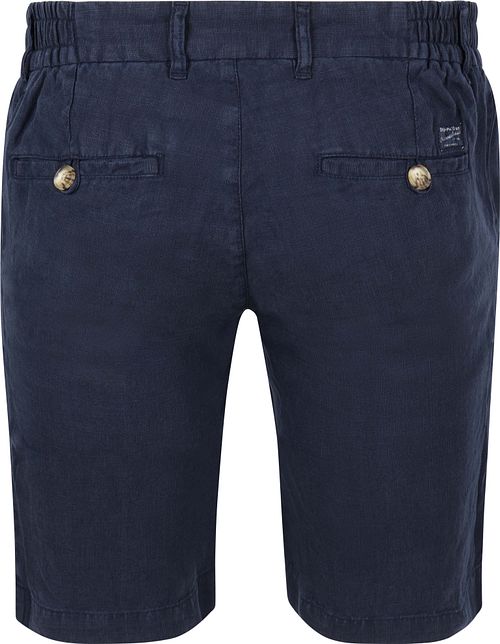 Lniane szorty Steppin' Out Milwau w kolorze granatowym Product / Achterkant