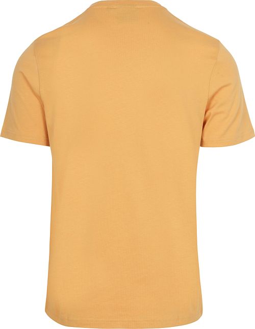 T-shirt Lyle and Scott Honeycomb w kolorze pomarańczowym Product / Achterkant