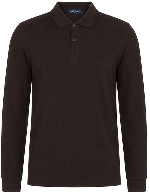 Fred Perry Polo a maniche lunghe marrone 86C Product